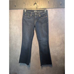 Levis raw hem stretchy boot cut jeans size 10 petite